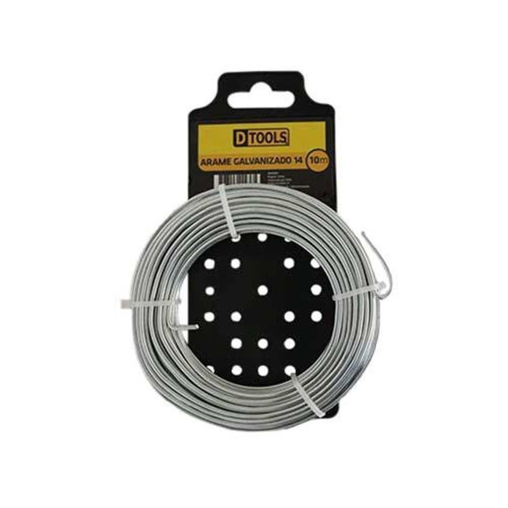 Arame Galvanizado 14 10 Metros - Kit Com 14 Cartelas - Dtools - 1