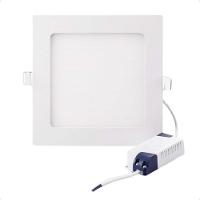 Kit 10 Painel De Led Quadrado Embutir 12w Bivolt Taschibra 6500k Frio - 8