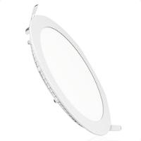 Kit 3 Painel De Led Redondo Embutir 12w Bivolt Taschibra 6500k Frio