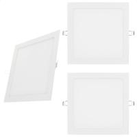 Kit 3 Painel De Led Quadrado Embutir 12w Bivolt Taschibra 6500k Frio - 1