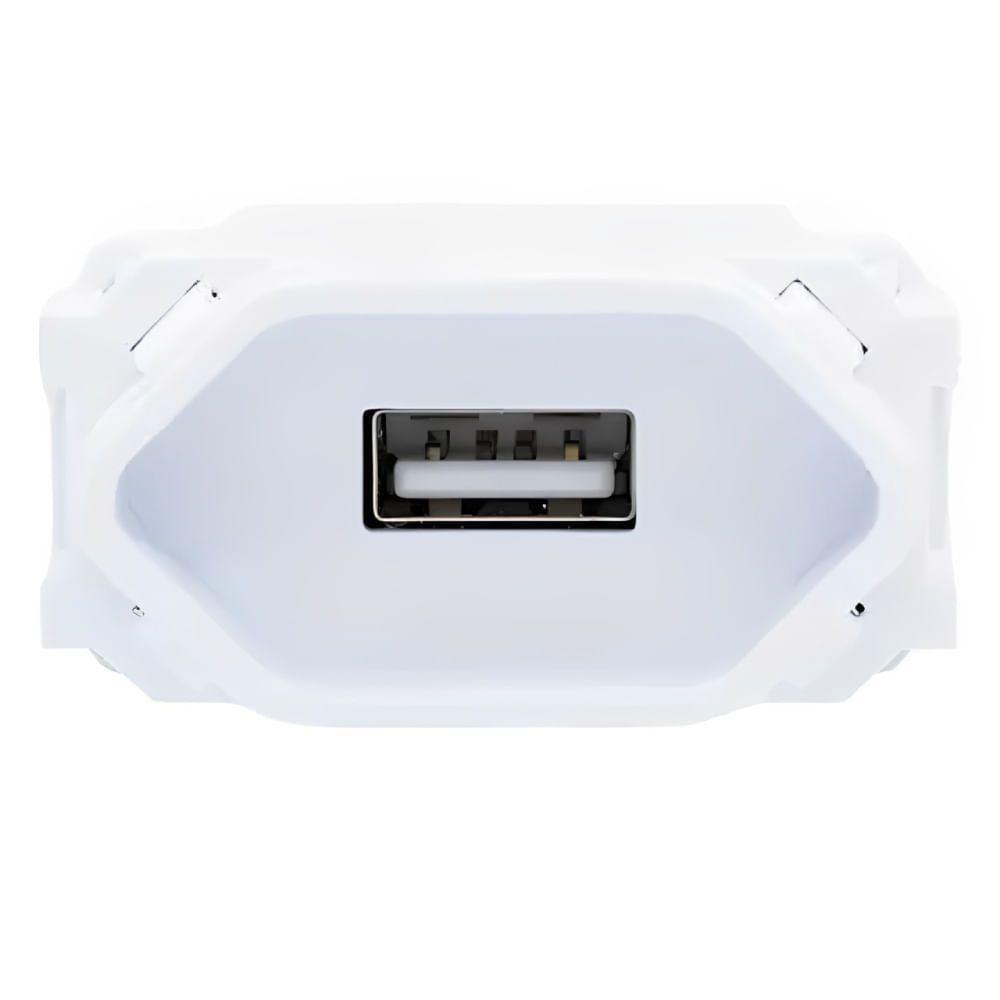 Módulo Tomada Usb 2a Branco - Rvb-1200-3 - Ravenna - 1