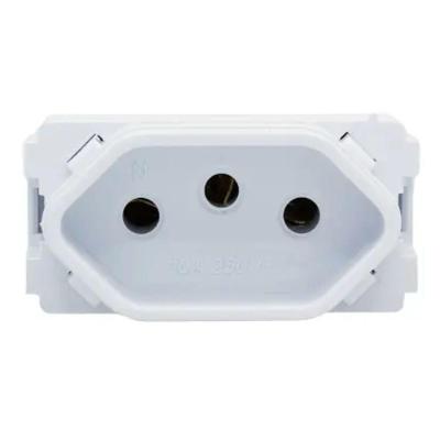 Módulo Tomada 10a Branco - Rvb-1200-1 - Ravenna