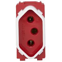 Módulo Tomada 20a Vermelho E Branco - Rvv-1200-2 - Ravenna Módulo Tomada 20a Vm-br - Rvv-1200-2 - Ravenna - 1