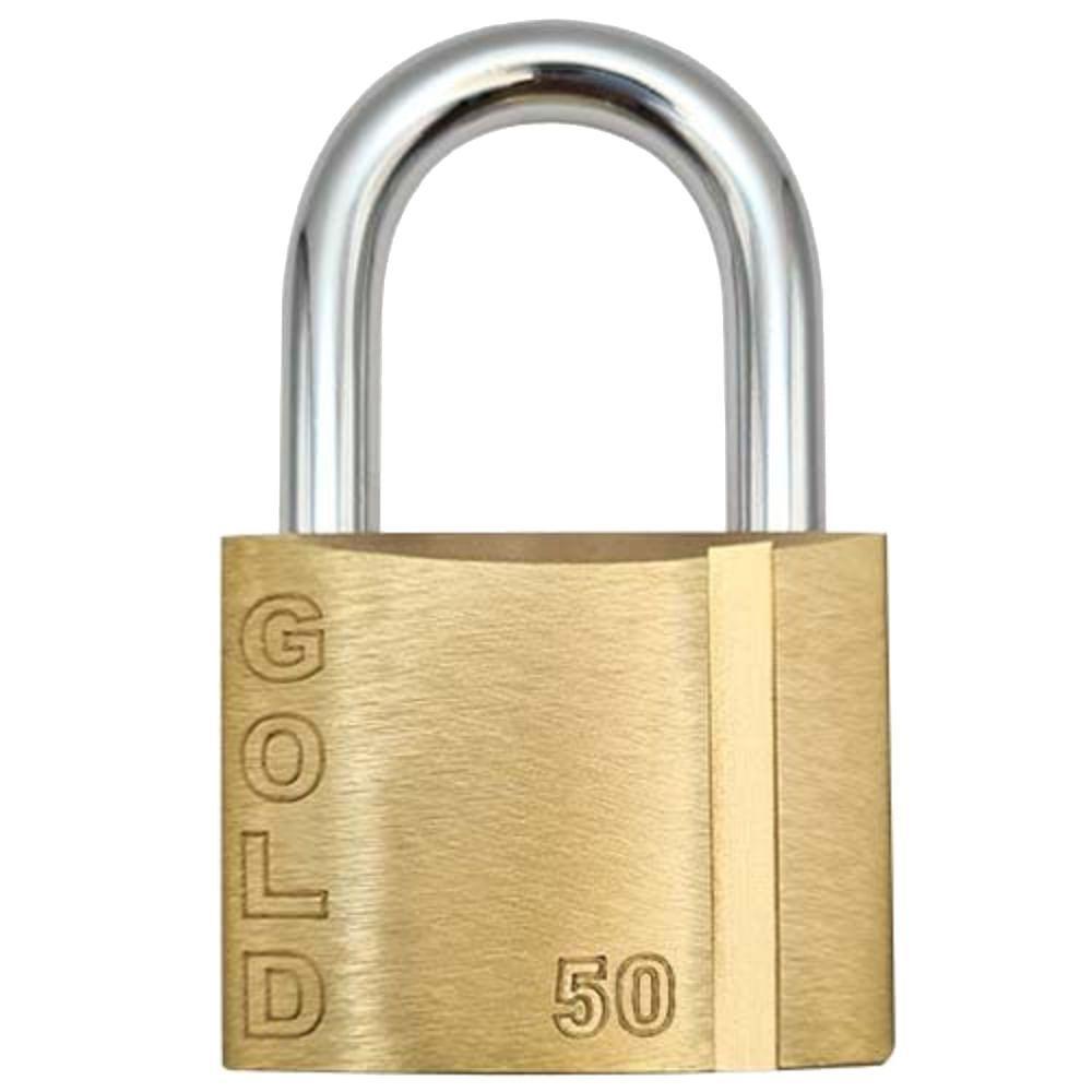 Cadeado Latão 50mm - Gcc2n0007 - Gold - 1