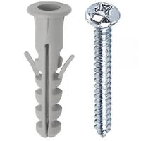 Bucha 6mm Nylon Com Parafuso Auto Atarraxante Cabeça Panela 3,9x32 Com Cartela De 06 Peças - Pab413 - Foxmix - 1