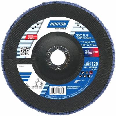 Disco Flap R822 Grão 120 180x22,23mm - 69957320336 - Norton