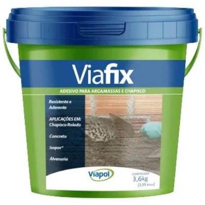 Adesivo Para Argamassas E Chapisco 3,6 Kilos Viafix - V0210794 - Viapol Viafix 3,6 Kilos - V0210794 - Viapol
