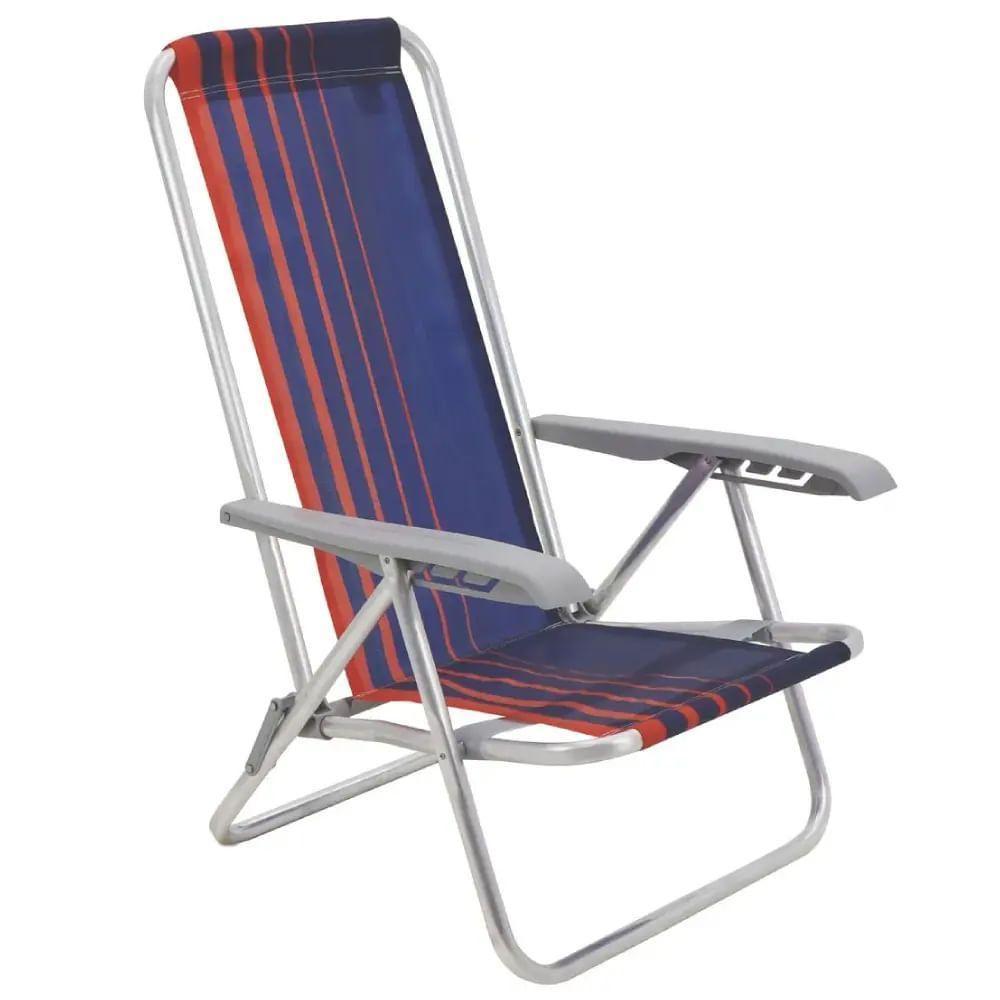 Cadeira De Praia Bali Azul E Laranja - 92900100 - Tramontina - 1