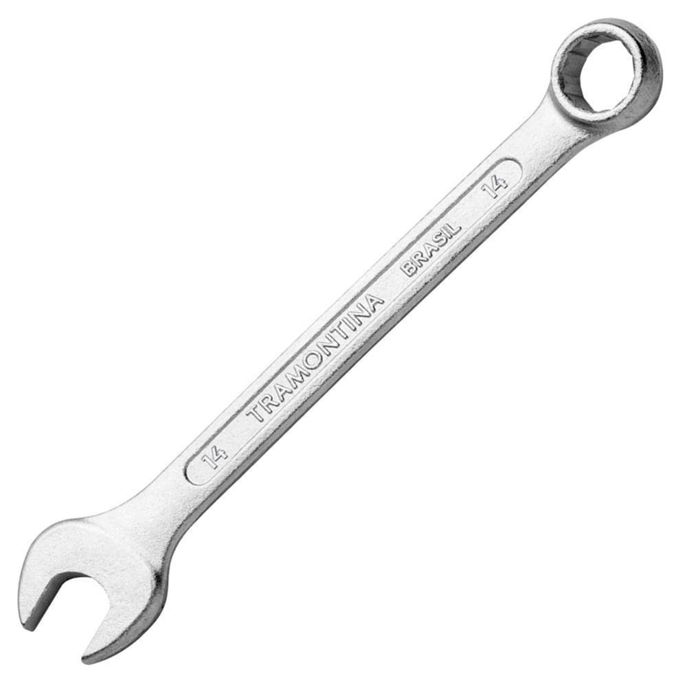 Chave Combinada Em Aço Especial Cromado De 14mm - 41128114 - Tramontina Chave Combinada 14mm Tramontina - 1