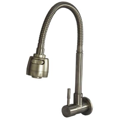 Torneira De Parede Bica Móvel Steel Inox Tubo Gourmet Para Pia 9506 - 771740 - Stoc
