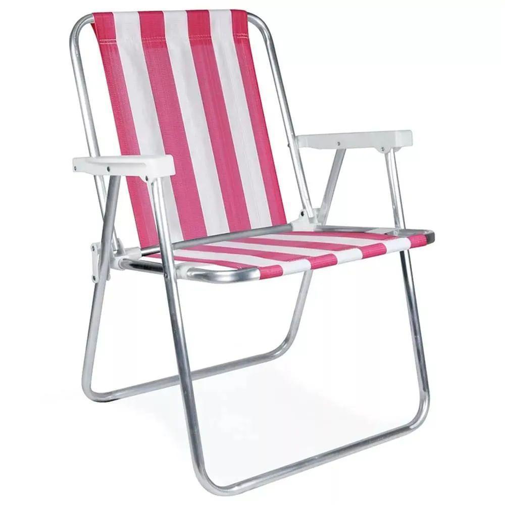 Cadeira De Praia Alta Alumínio Sortida - 2101 - Mor - 2