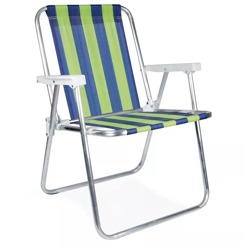 Cadeira De Praia Alta Alumínio Sortida - 2101 - Mor - 5