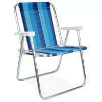 Cadeira De Praia Alta Alumínio Sortida - 2101 - Mor - 1