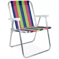 Cadeira De Praia Alta Alumínio Sortida - 2101 - Mor