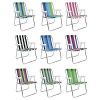 Cadeira De Praia Alta Alumínio Sortida - 2101 - Mor - 6