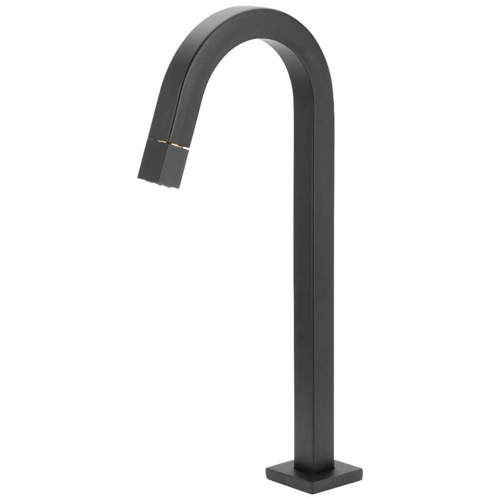 Torneira De Mesa Alta Tubo Quadrado 22mm Preto Fosco 1249 - 772205 - Stoc - 2