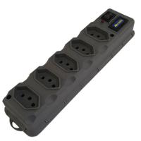 Filtro De Linha 5 Tomadas Com Fusivel Protetor - 3045 - A Santos - 1