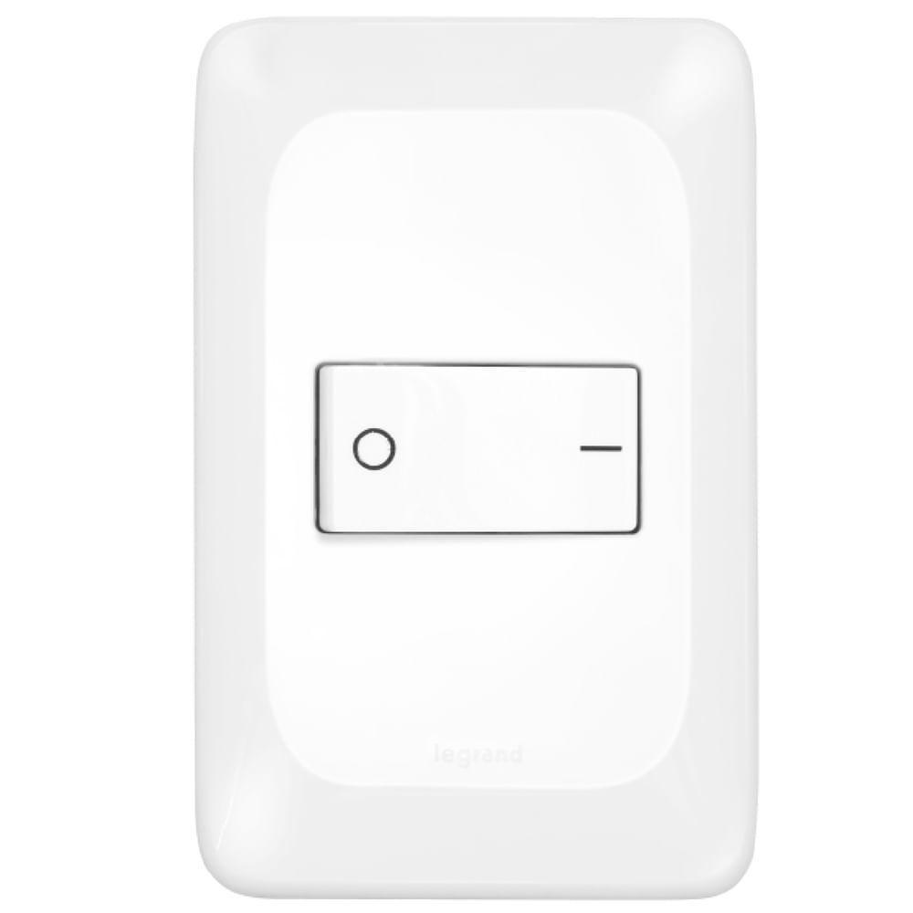 Interruptor Bipolar 10 Ampères 4x2 - Lgx010b - Pial Interruptor Bipolar 10a 4x2 Pial Pop - Lgx010b - Pial - 1