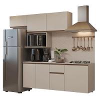 Armário De Cozinha Completa 240 Cm Suspensa Crema Nice Madesa 07 - 2