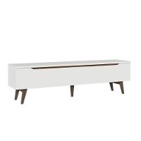 Rack Para Tv Até 80 Polegadas 180cm 2 Portas 1 Gaveta Branco-rustic Toronto Madesa - 8