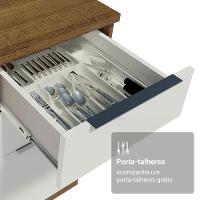 Armário De Cozinha Completa 270cm Rustic/branco Stella Madesa 11 - 8