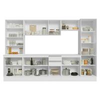 Armário De Cozinha Completa 100% Mdf 290 Cm Smart Madesa 01 Branco - 5
