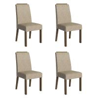 Kit 4 Cadeiras De Jantar 4255 Com Espaldar Rustic-imperial Madesa - 1