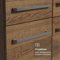 Armário De Cozinha Compacta 156 Cm Rustic Emilly Madesa 02 - 6