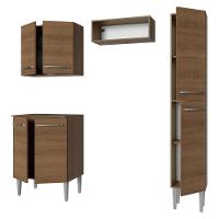 Armário De Cozinha Compacta 156 Cm Rustic Emilly Madesa 02 - 8