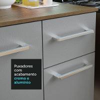 Armário De Cozinha Compacta 120cm Rustic/cinza Easy Madesa Rustic/cinza Rustic/cinza - 9