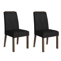 Kit 2 Cadeiras De Jantar 4255 Com Espaldar Rustic-oxford Madesa - 1