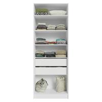 Guarda-roupa Modulado 2 Portas 2 Gavetas 4 Prateleiras Branco Neo Madesa