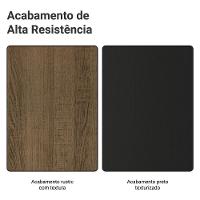 Armário De Cozinha Completa 270cm Rustic/preto Glamy Madesa 16 - 10