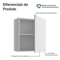 Armário Aéreo Para Quarto 60 Cm 1 Porta Branco Neo Madesa - 3
