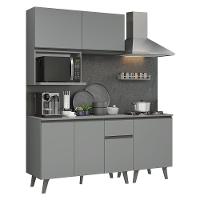 Armário De Cozinha Compacta 180 Cm Cinza Nice Madesa 02 - 7