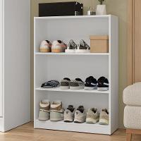 Estante Sapateira 3 Prateleiras Sem Portas Branco Madesa - 1