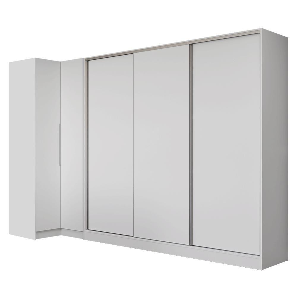 Guarda-roupa Modulado Neo + Guarda-roupa Royale 3 Portas De Correr Branco Madesa - 2
