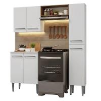 Armário De Cozinha Compacta 156 Cm Branco Emilly Madesa 02 - 2