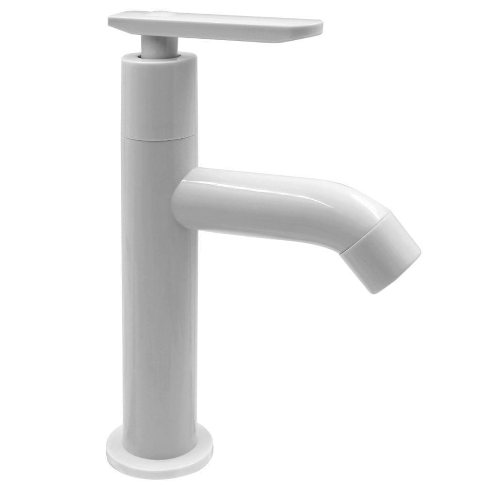 Torneira Para Lavatório Com 1-4 De Volta Em Abs Branco De Mesa - 774348 - Stoc - 1