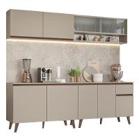 Armário De Cozinha Completa 240 Cm Nice Madesa 02 Crema - 2
