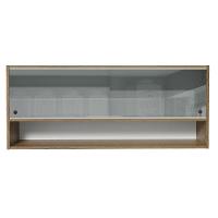 Armário Aéreo 120cm 2 Portas Correr Vidro Neutral 1 Nicho Rustic Para Cozinhas Glamy, Lux E Reims Madesa Rustic Rustic - 2