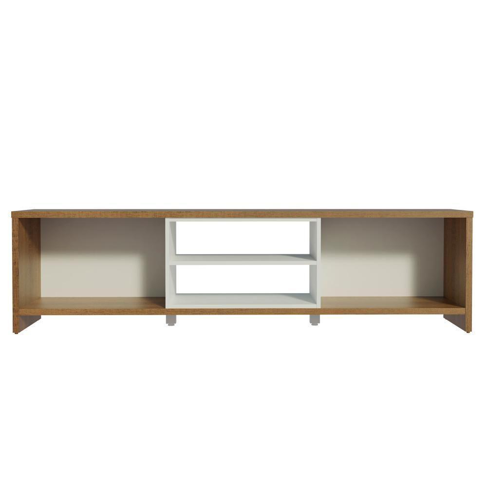 Rack Para Tv Até 80 Polegadas 180cm 2 Portas Rustic-branco Linz Madesa - 8