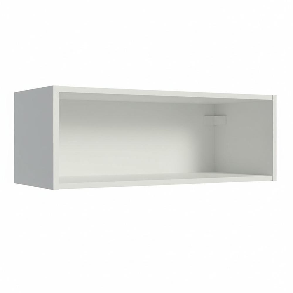 Armário Aéreo Com Nicho Aberto 60cm Branco Emilly Madesa - 1