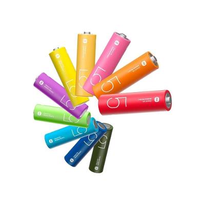 Estojo Com 10 Unidades De Pilha Alcalina AA Xiaomi Colorido