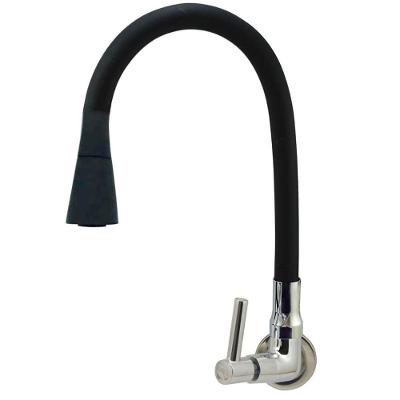 Torneira De Parede Tubo Gourmet Duplo Cone 1-4 De Volta Preta Para Pia 6163 - 772234 - Stoc