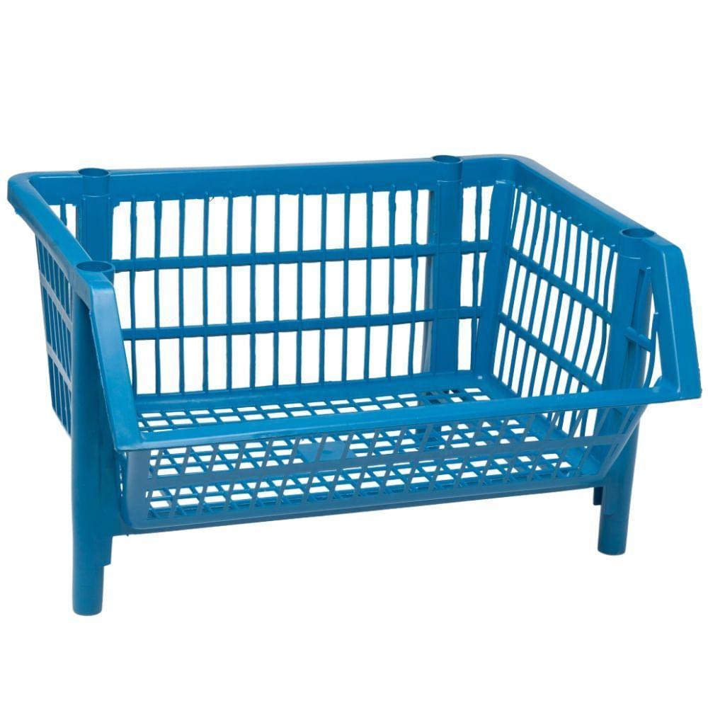 Cesto Organizador Azul De 44cm - Cpa10 - 3s Sabonaro Cesto Azul De 44cm - Cpa10 - 3s Sabonaro - 1