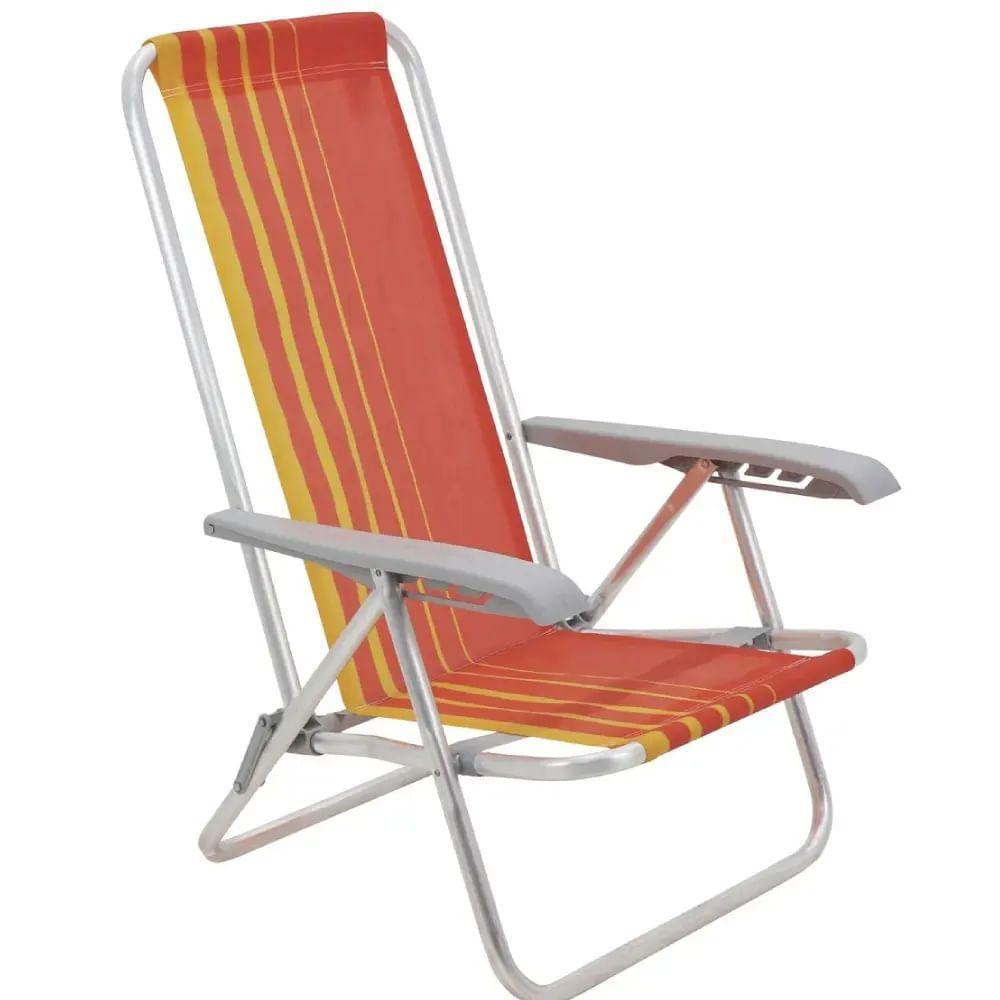 Cadeira De Praia Bali Laranja E Amarelo - 92900101 - Tramontina - 1