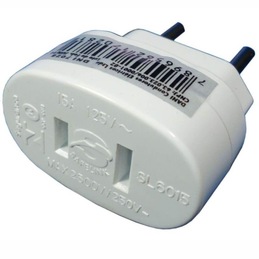 Adaptador Universal 2p Chato Para Redondo - 7028 - Key West Adaptador Univ.2pinos Chato P-red.key We 7028 . - 1