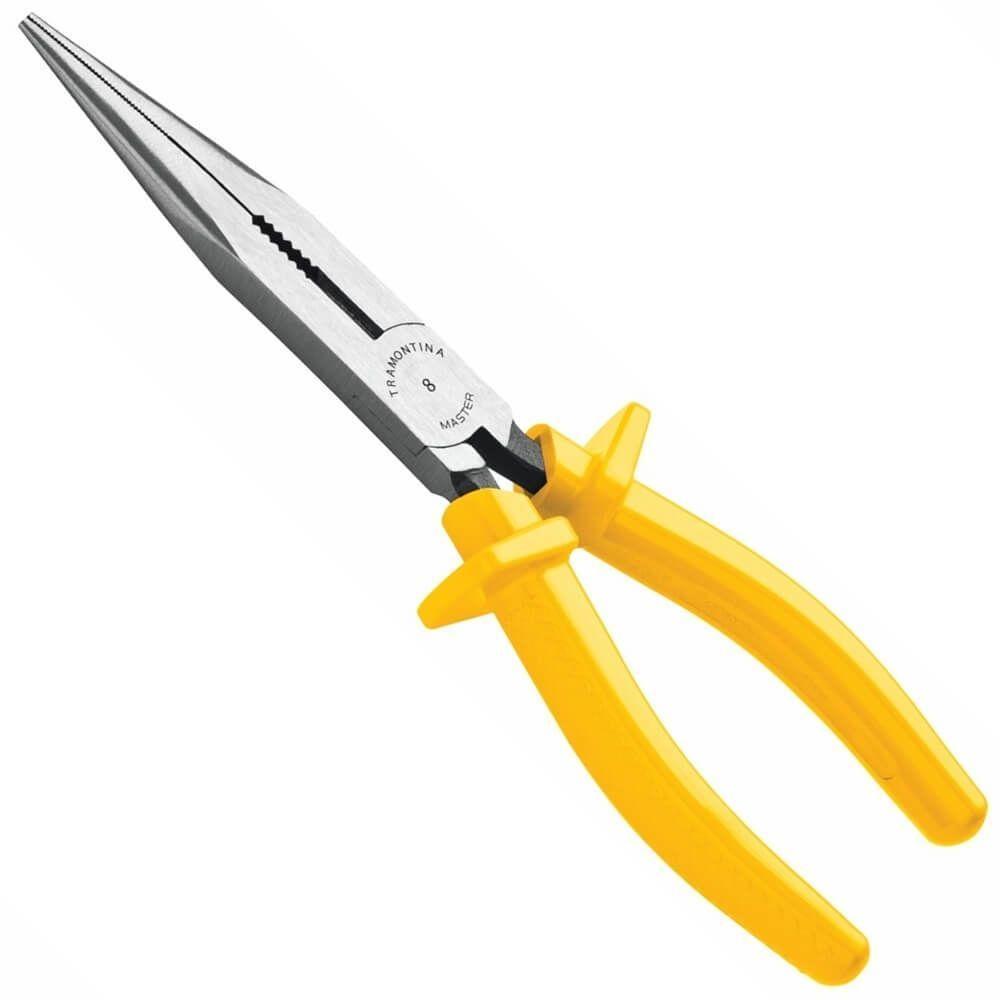 Alicate Bico Meia Cana Longo 8"" Isolado - 41008180 - Tramontina Alicate Meia Cana Bico Longo 8 Tramontina - 1