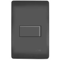 Conjunto Interruptor Simples 16 Amperes Habitat Black - 4046 - Fame - 1